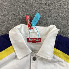 Supreme SpongeBob SquarePants Jeff Hamilton Racing Jacket White