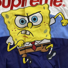 Supreme SpongeBob SquarePants Jeff Hamilton Racing Jacket White