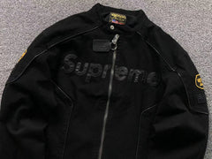 Supreme Vanson Leathers Cordura Cotton Jacket Black