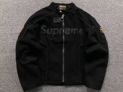 Supreme Vanson Leathers Cordura Cotton Jacket Black