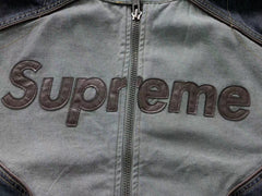 Supreme Vanson Leathers Cordura Cotton Jacket Denim