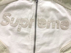 Supreme Vanson Leathers Cordura Cotton Jacket White