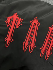 Trapstar Irongate Detachable Hooded Puffer Jacket Black Red