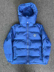 Trapstar Irongate Detachable Hooded Puffer Jacket Blue