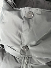 Trapstar Irongate Detachable Hooded Puffer Jacket Grey