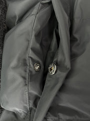 Trapstar Irongate Detachable Hooded Puffer Jacket Grey