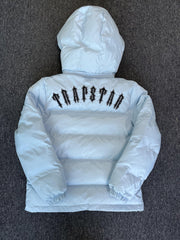 Trapstar Irongate Detachable Hooded Puffer Jacket Ice Blue