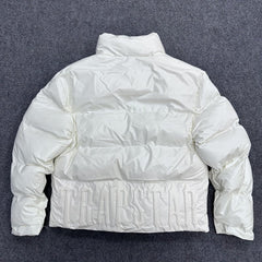 Trapstar Irongate Embossed Puffer Jacket White