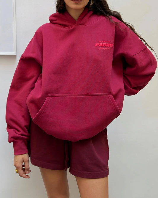 Mr Winston PARIS EDITION – Rouge Puff Hoodie