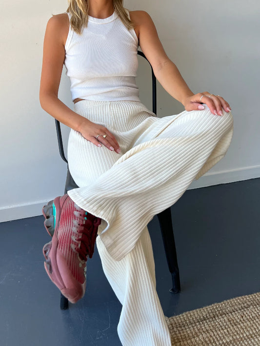 Mr Winston Cotton Ribbed Pants