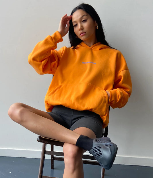 Mr Winston Summer Edition: Orange Puff Hoodie Sweat