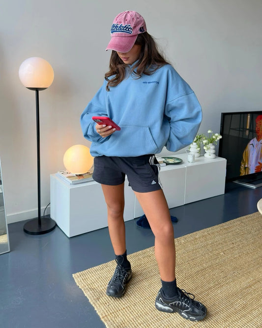 Mr Winston Denim Puff Hoodie