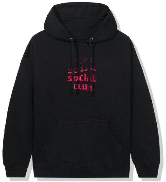 Anti Social Social Club Hoodie A Fire Inside Pink Flame – Black