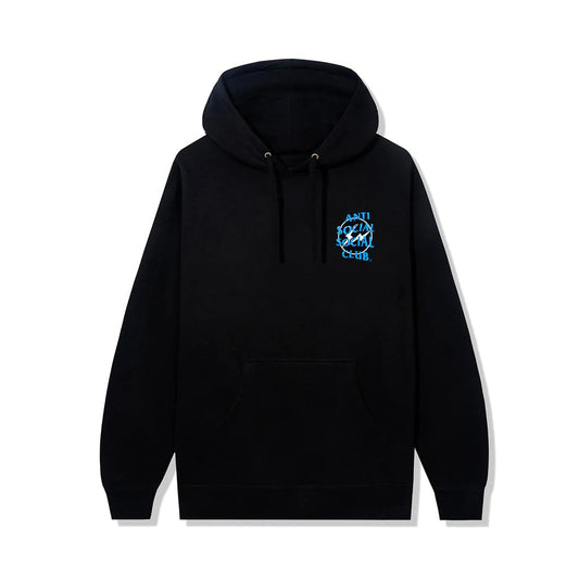 Anti Social Social Club Hoodie Blue Precious Petals – Black