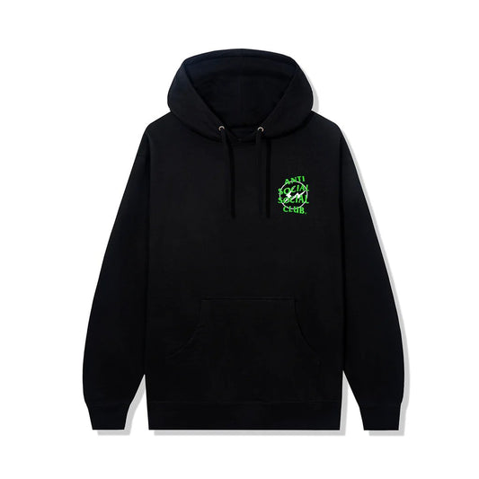 Anti Social Social Club Hoodie Green Precious Petals – Black