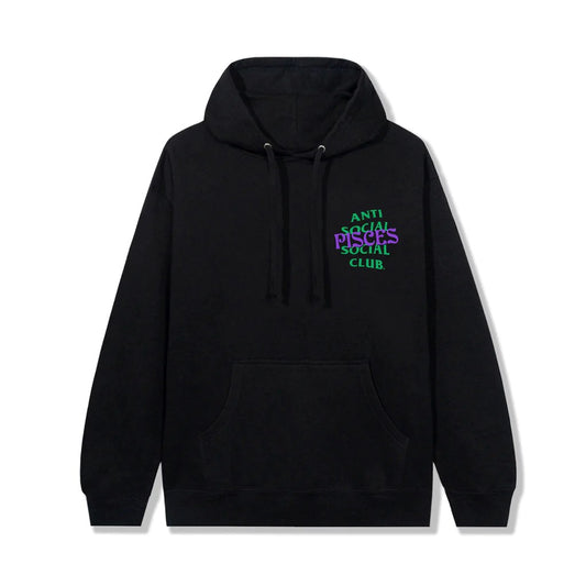 Anti Social Social Club Hoodie Pisces  – Black
