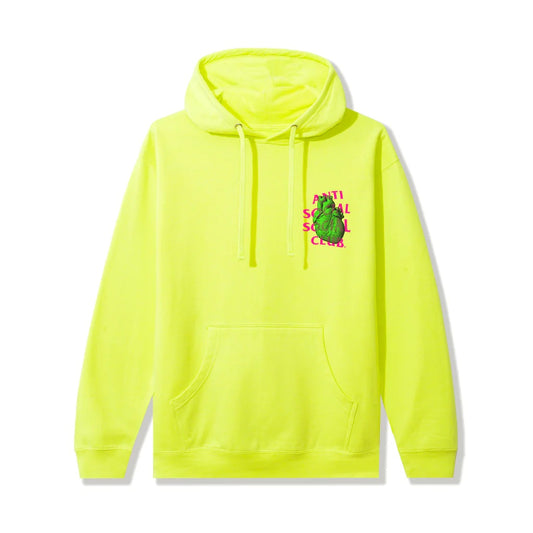 Anti Social Social Club Hoodie Pulse Check Safety – Yellow