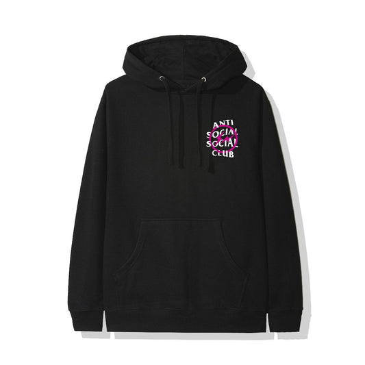 Anti Social Social Club Hoodie x Fragment Pink Bolt – Black