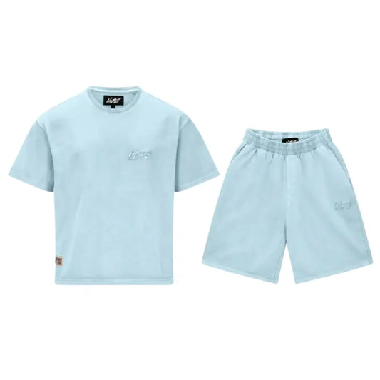 Baby Blue NOFS Basic Shorts Set