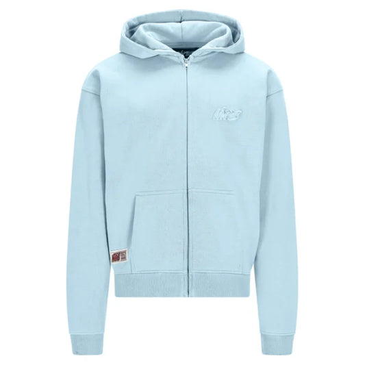 Baby Blue Basic NOFS Zipper Hoodie