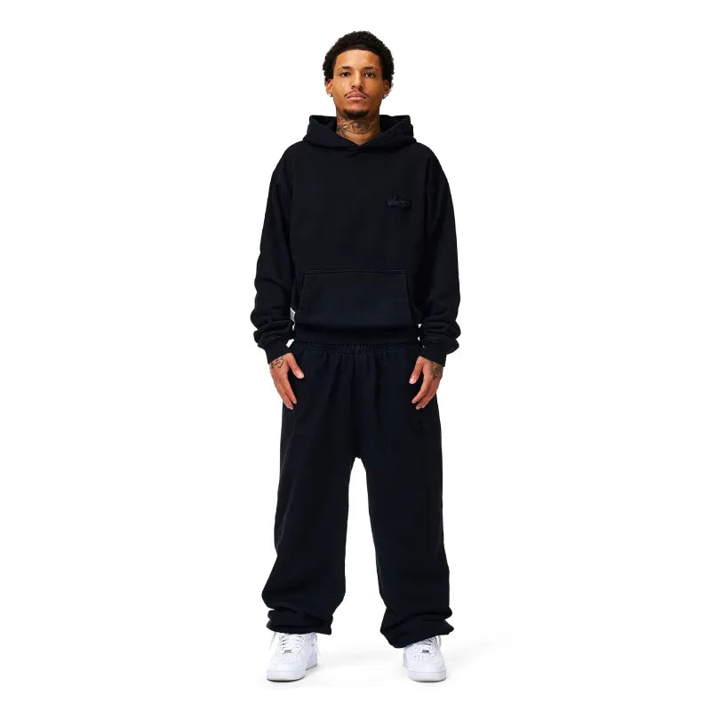 Black Basic NOFS Pullover Hoodie