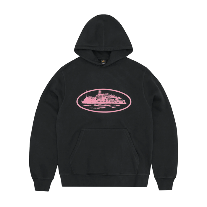 Corteiz Alcatraz V2 Hoodie Black Pink (2)