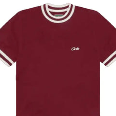 Corteiz Deala Knit T-Shirt Burgundy