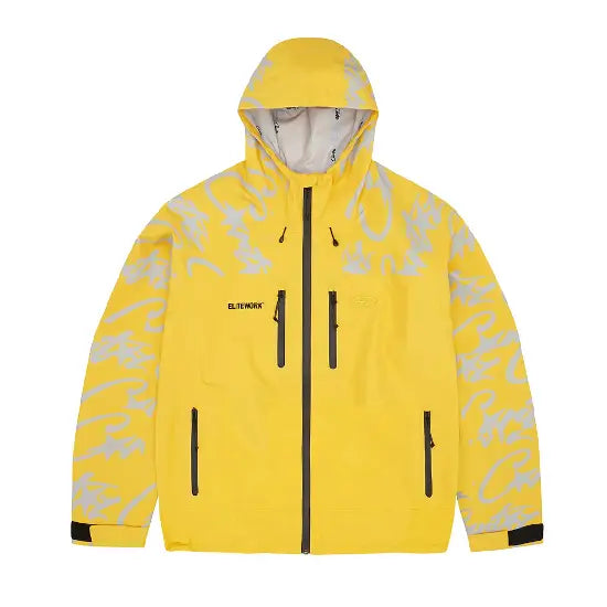 Corteiz Elitework Waterproof Shell Jacket Yellow (2)
