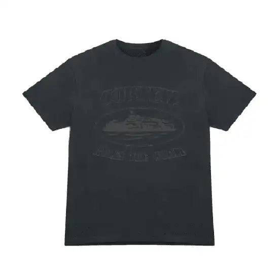 Corteiz OG Alcatraz T Shirt Triple Black