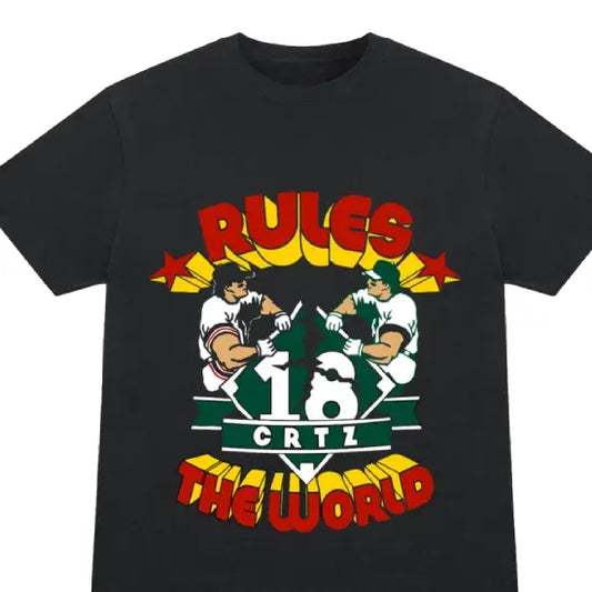 Corteiz Rtw Baseball T-Shirt Black