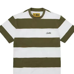 Corteiz Striped T-Shirt Taupe