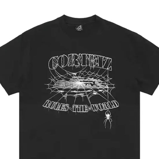 Corteiz Web Alcatraz Tee *New Blank* Black