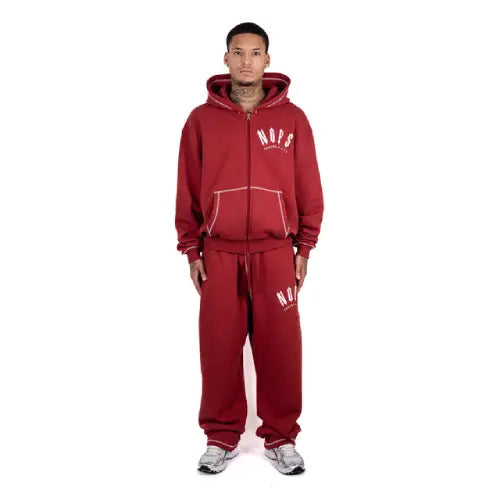Exclusive Red Noneofus X Trapstar Sweatpants