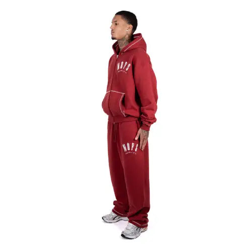 Red Nofs X Trapstar Zipper Hoodie