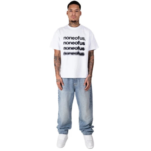 White Noneofus Blurred T-shirt