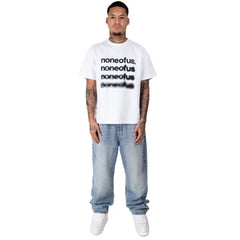 White Noneofus Blurred T-shirt