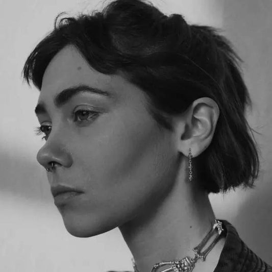 3 Drop Cross Earring