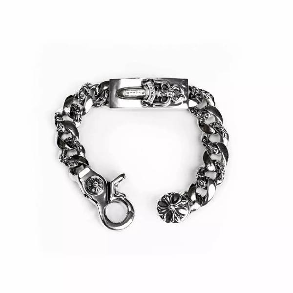 Dagger ID Fancy Link Clip Bracelet