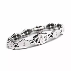 Babyfat Cross Fleur Pattern Bracelet