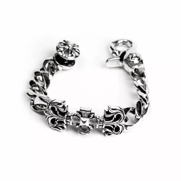 Filligree Square Cross Clip Bracelet