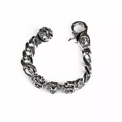 Filligree Square Cross Clip Bracelet