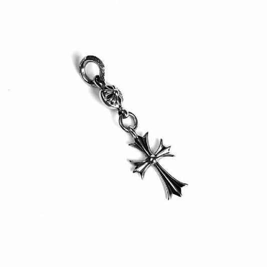 Tiny CH Cross With One Silver Ball Charm