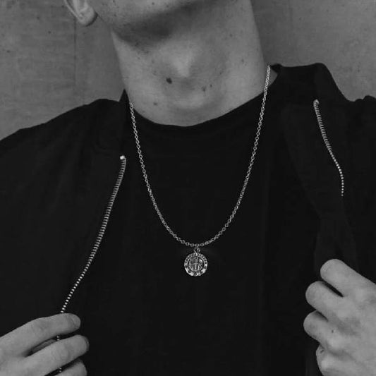 Round Angel Medallion Charm