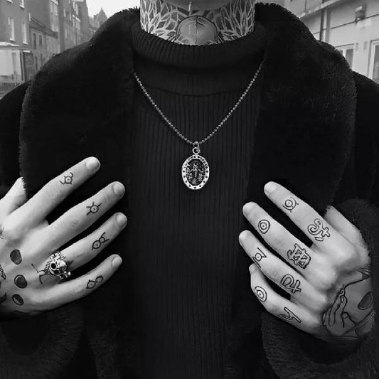 Oval Angel Medallion Charm