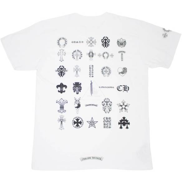 Chrome Hearts Multi Logo Short Sleeve T-Shirt