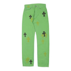 Chrome Hearts Denim Slime Green Jeans