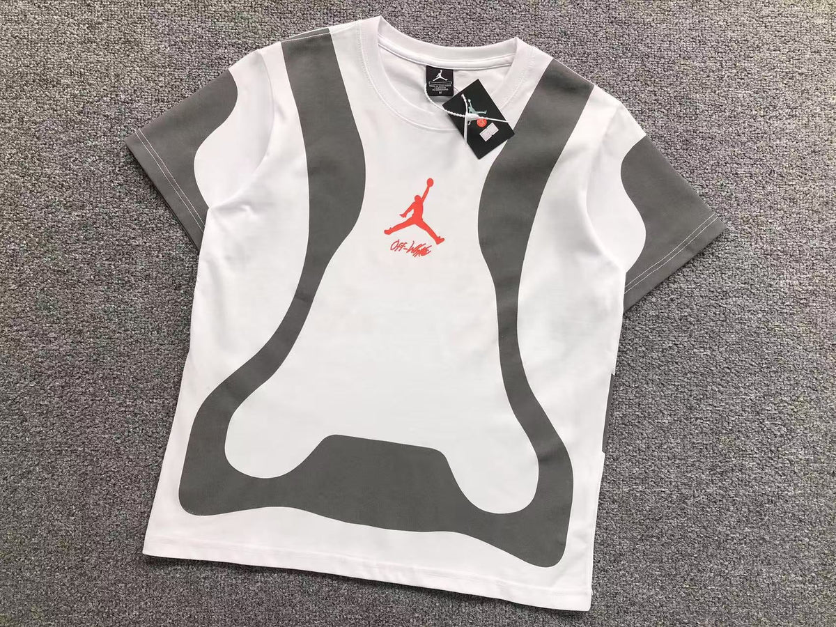 Off White X Air Jordan Tee White