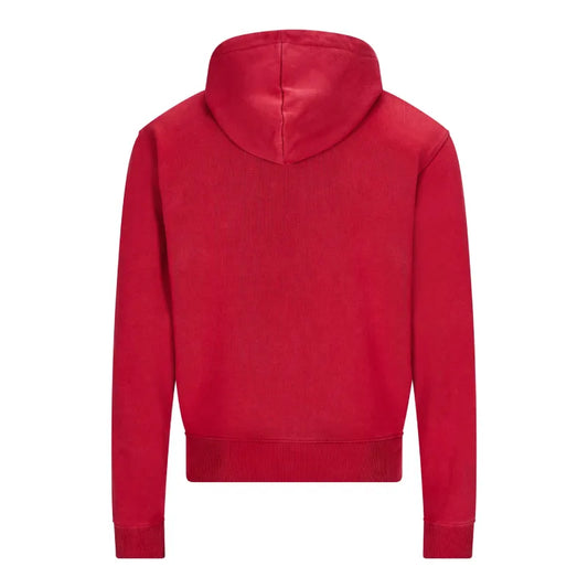 Red Basic NOFS Zipper Hoodie