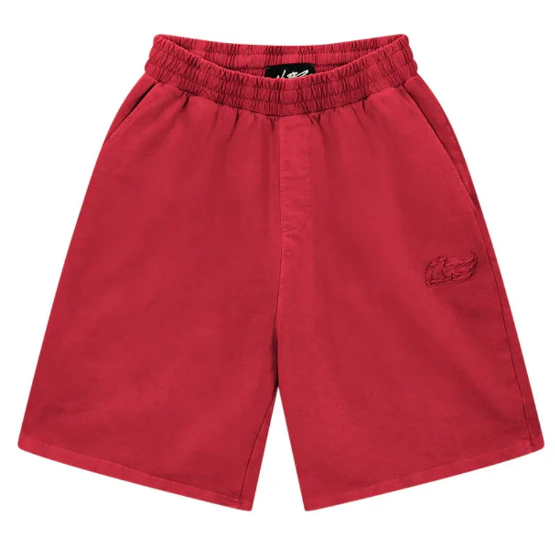 Red NOFS Basic Shorts Set