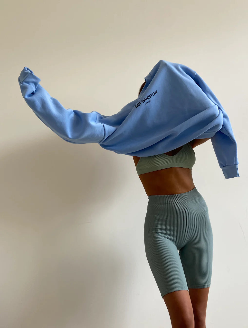 Mr Winston Sky Blue Crewneck